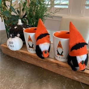 Prima Design "Creepin it Real" HALLOWEEN CERAMIC Gnome Mugs